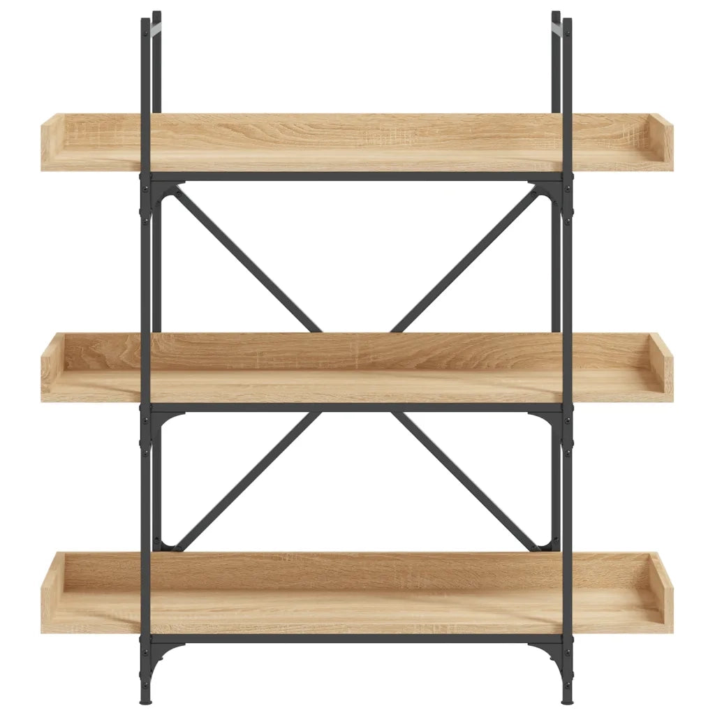Libreria 3 Ripiani Rovere Sonoma 100x33x108,5 Legno Multistrato 837688