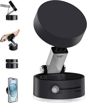 Oggetto di Adesione Magnetico per Telefono Auto con Coperchio di Suction Forte - Rotante e Pieghevole 360° - Compatibile con Tutti i Telefoni Cellulari per Auto Ginnasio Casa (Nero)
