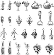 Set di 60 Temi da Vino per Charms di Gioielleria