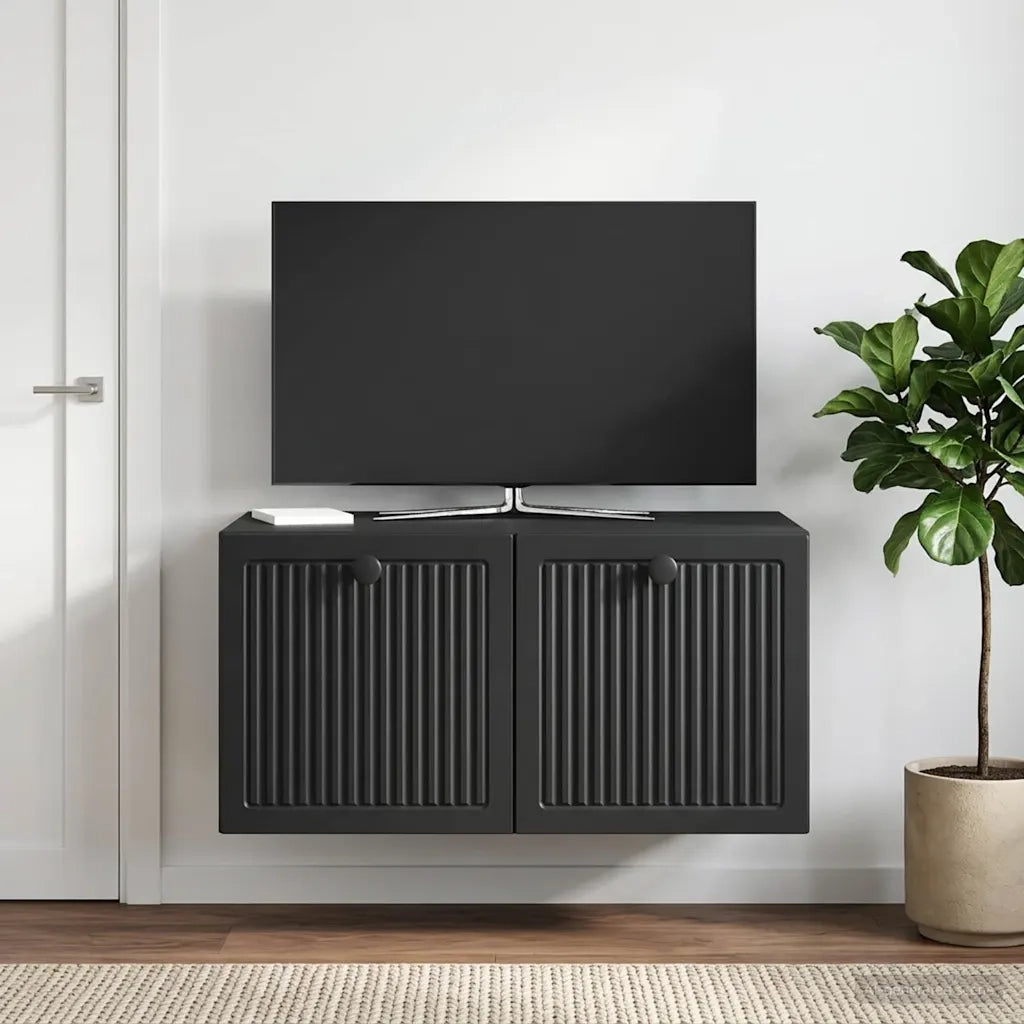 Mobile Porta TV da Muro Nero 59,5 x 41 x 30 cm 897996
