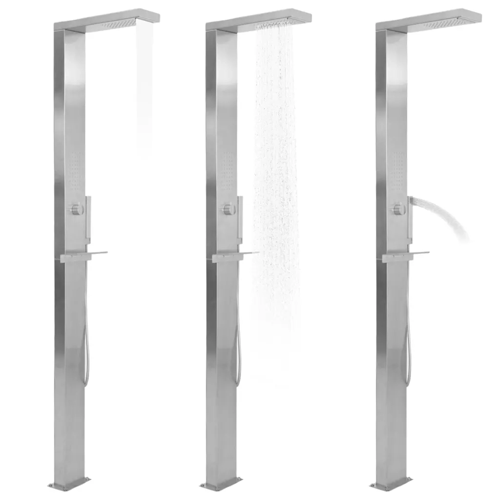 Doccia da Giardino in Acciaio Inox Quadrata CFW2544636
