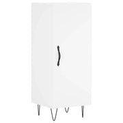 Credenza | Madia | Buffet da pranzo | Armadio da pranzo Bianca 34,5x34x90 cm in Legno Multistrato