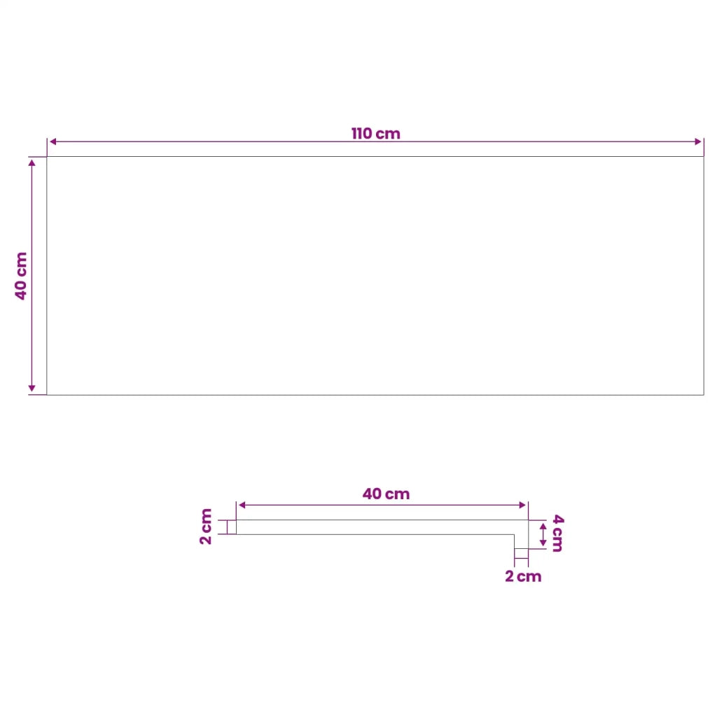 Soglie per finestre 2 pz Naturale 110 x 40 x 2 cm 42048163