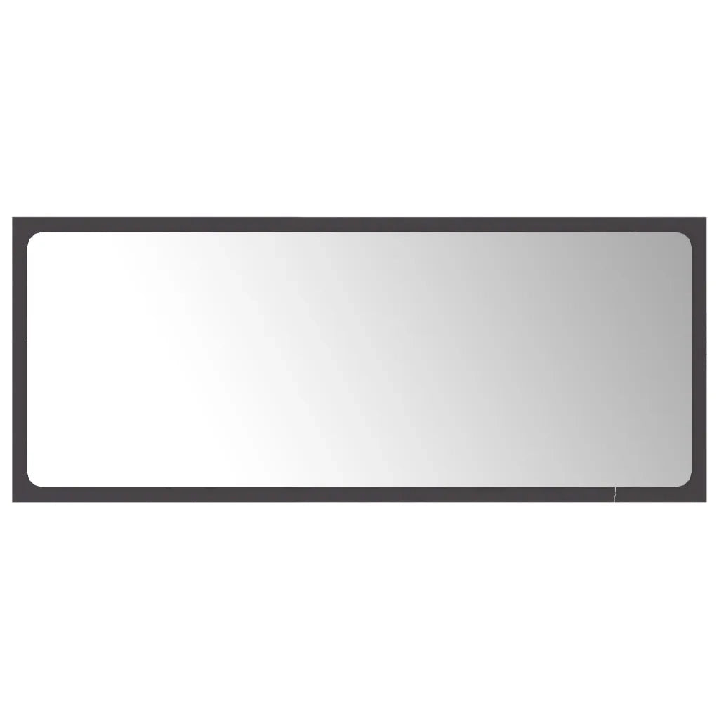 Specchio da Bagno Grigio 90x1,5x37 cm in Truciolato cod mxl 60255