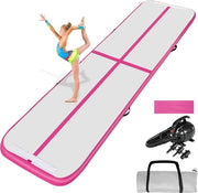 Tenda da Ginnastica Inflatabile da 16FT con Bicchiere e Tasca di Ripiegamento - Ideale per Allenamento, Cheerleading, Yoga e Bicicletta Esterna