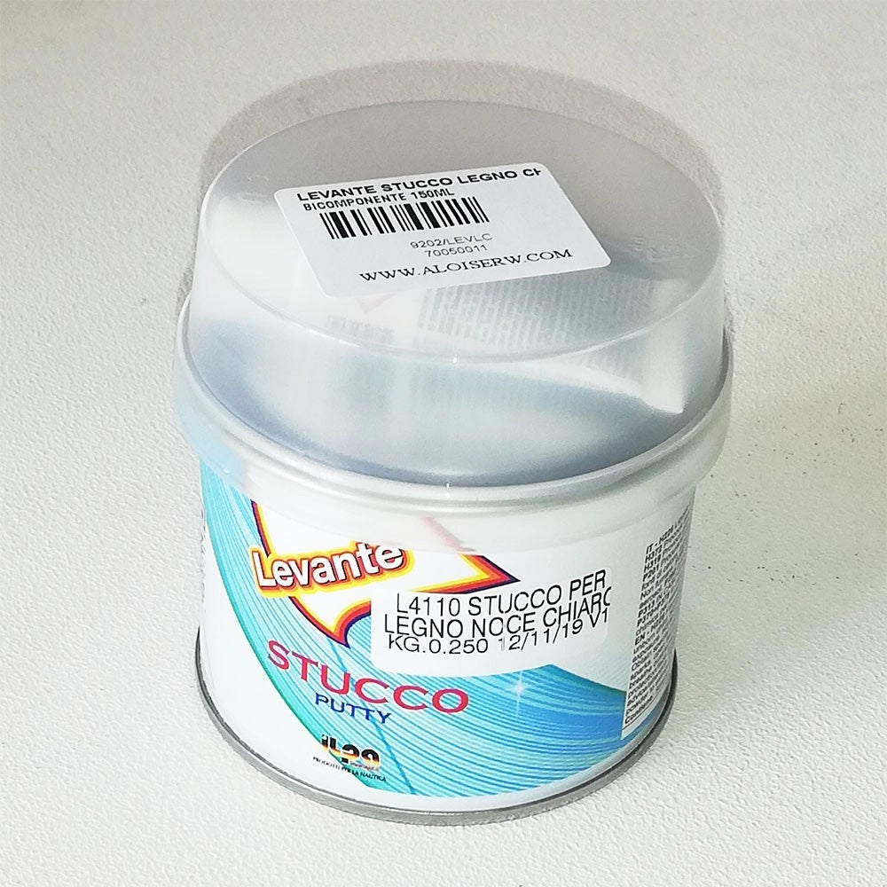Levante 150ml stucco per legno bicomponente catalizzato, colori legno chiaro