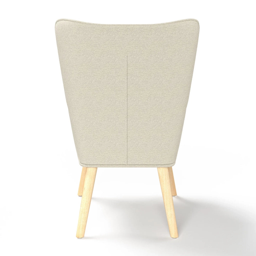 IDMarket - Sillón escandinavo IVAR de tela beige