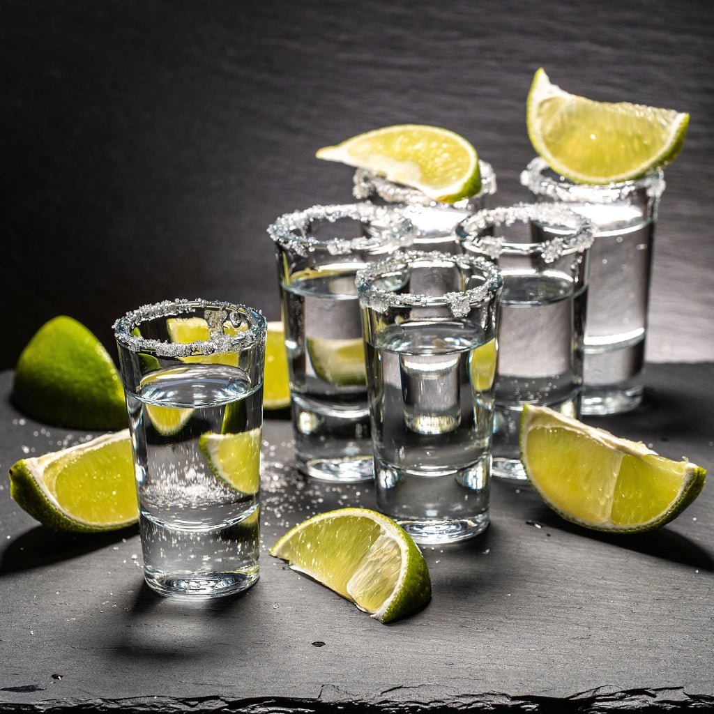 Set di 6 bicchierini da shot per vodka KADAX da 28 ml.