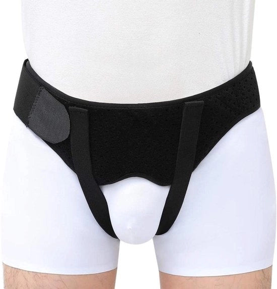 Cintura di sostegno per lesioni alla schiena - Comfortevole e elastico - Nero - Supporto per lesioni alla schiena - Adatto per uomini e donne - Con cuscini compressivi