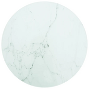 Piano per Tavolo Bianco Ã˜30x0,8 cm Vetro Temperato Design Marmocod mxl 105365