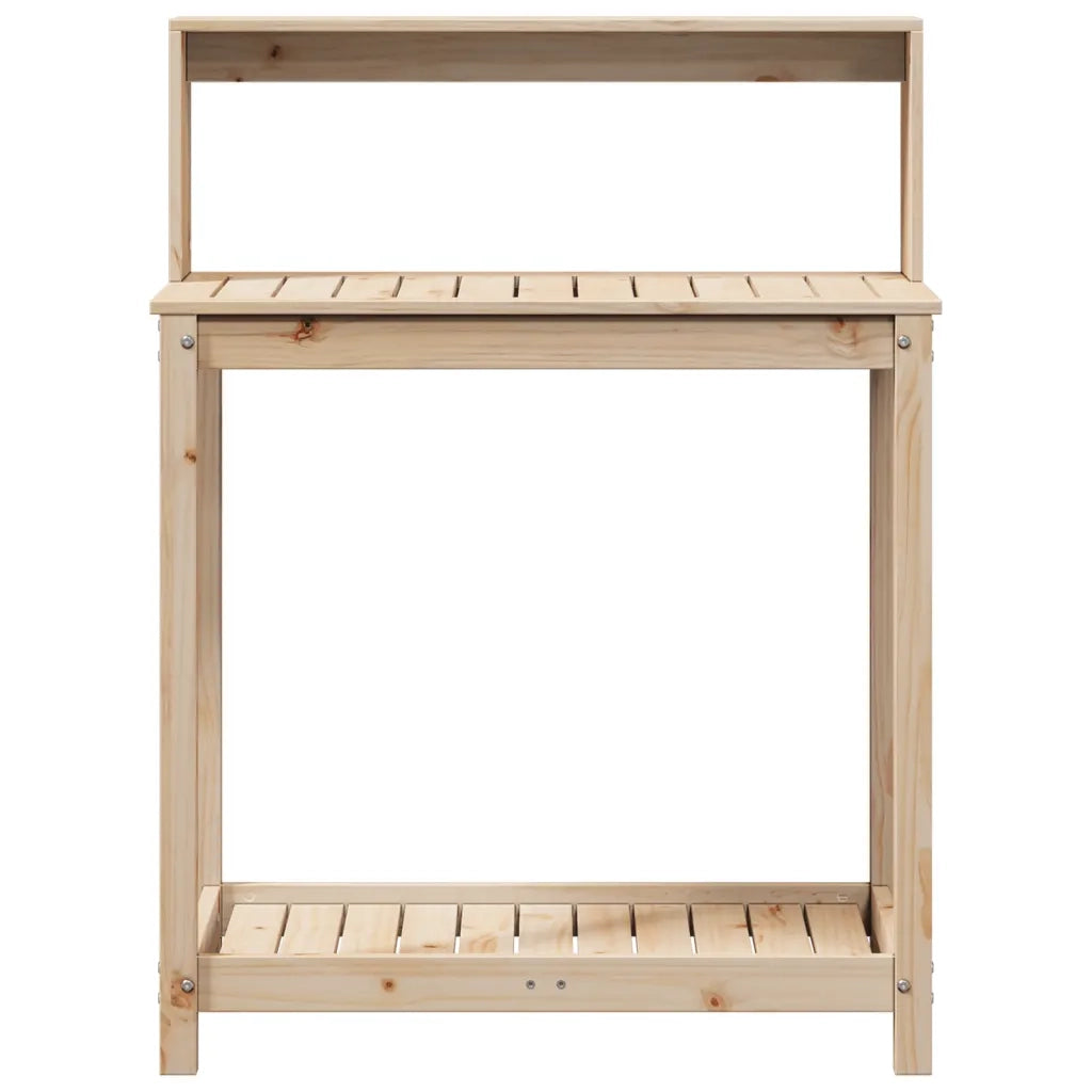 Tavolo Invaso con Ripiani 82,5x50x109,5 cm Legno Massello Pino CFW7684570