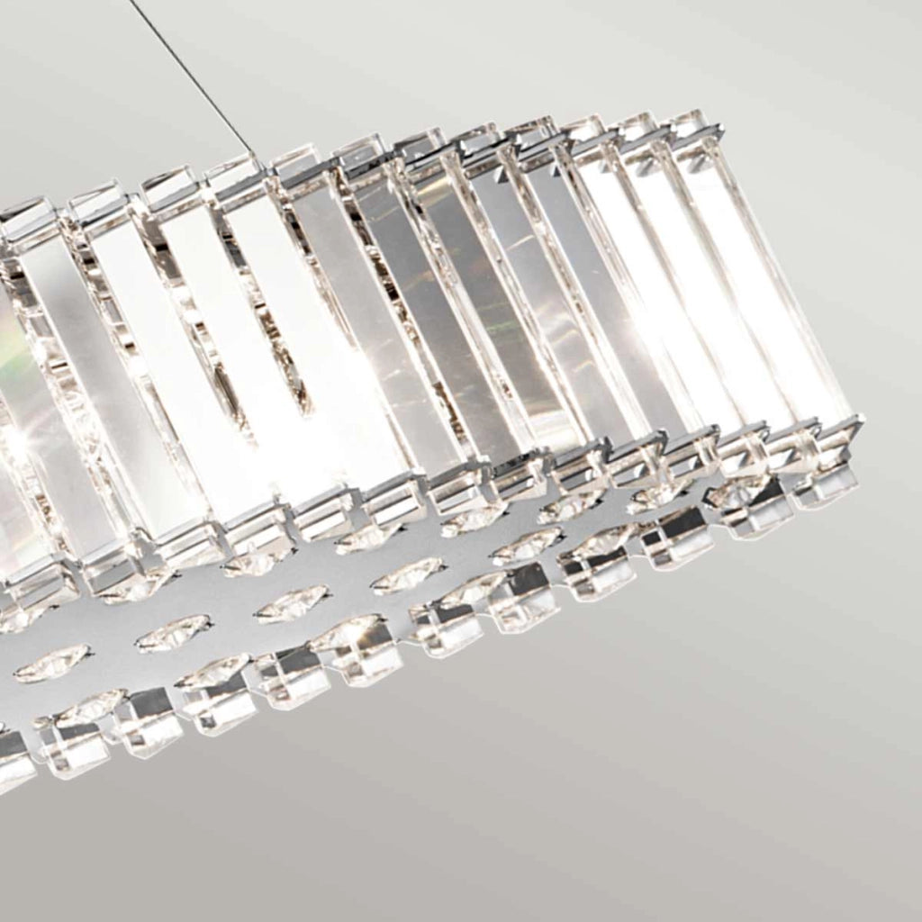 Lampadario cristallo cromato Crystal Skye 8xG9 Kichler