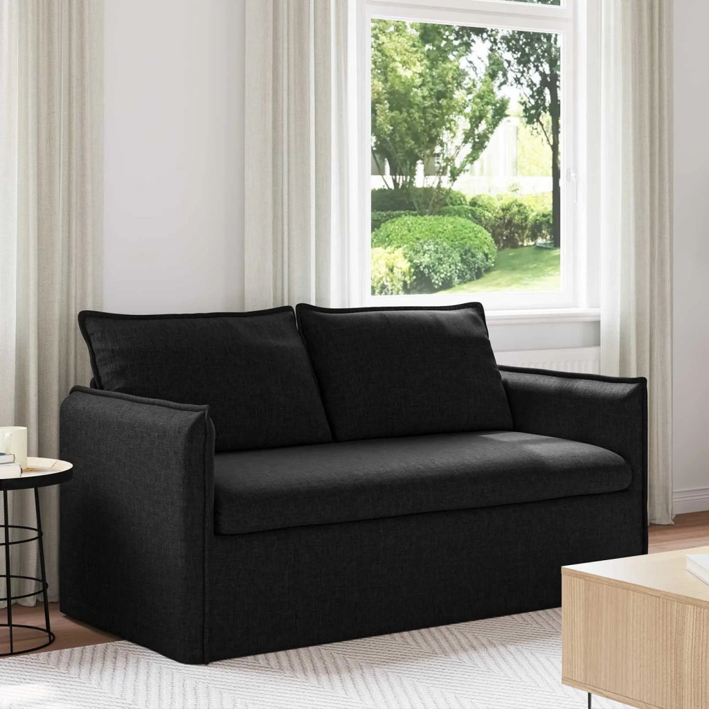 Divano | Divano da soggiorno | Sofa Nero 156 x 82 x 85 cm Tessuto