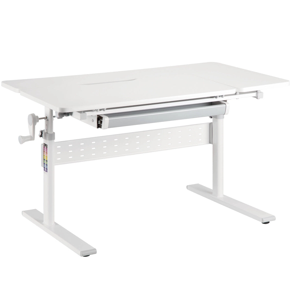 Toboli Scrivania per bambini 100x60cm regolabile in altezza e in inclinazione Con manovella