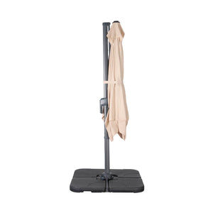 Ombrellone decentrato rettangolare 2x3m, beige