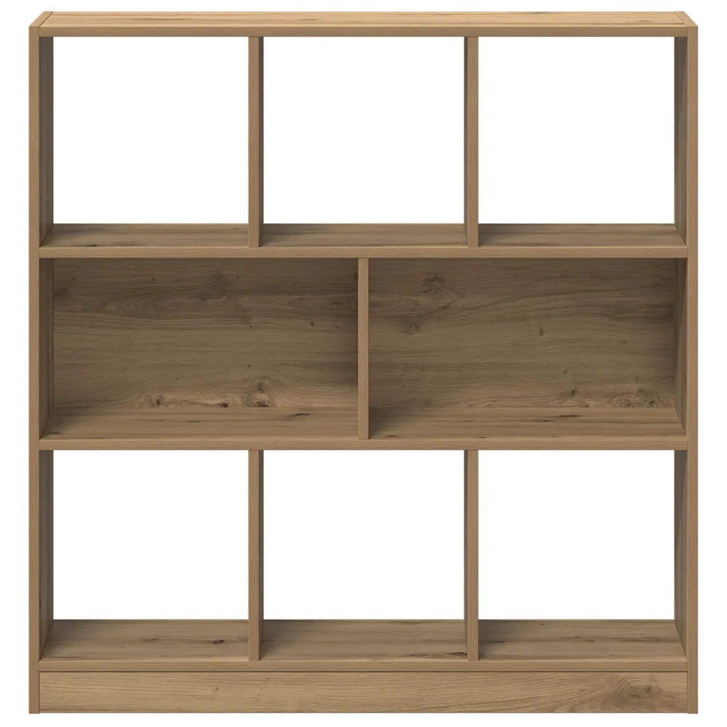 Libreria-Scaffale per Libri-Mobile di Stoccaggio Rovere Artigianale 97,5x29,5x100 cm Legno Multistrato