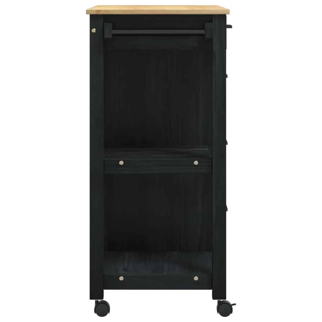 Carrello da Cucina MONZA Nero 84 x 40 x 88,5 cm CFW9632394