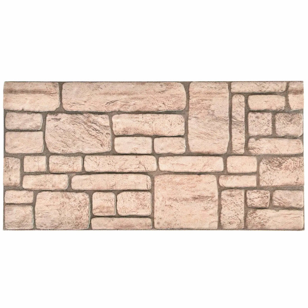 Pannelli da parete 10 pz Beige 100 x 50 cm Schiuma EPS CFW2663427