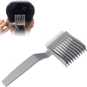 Haarknipkam per uomo con spatola pieghevole - grigio