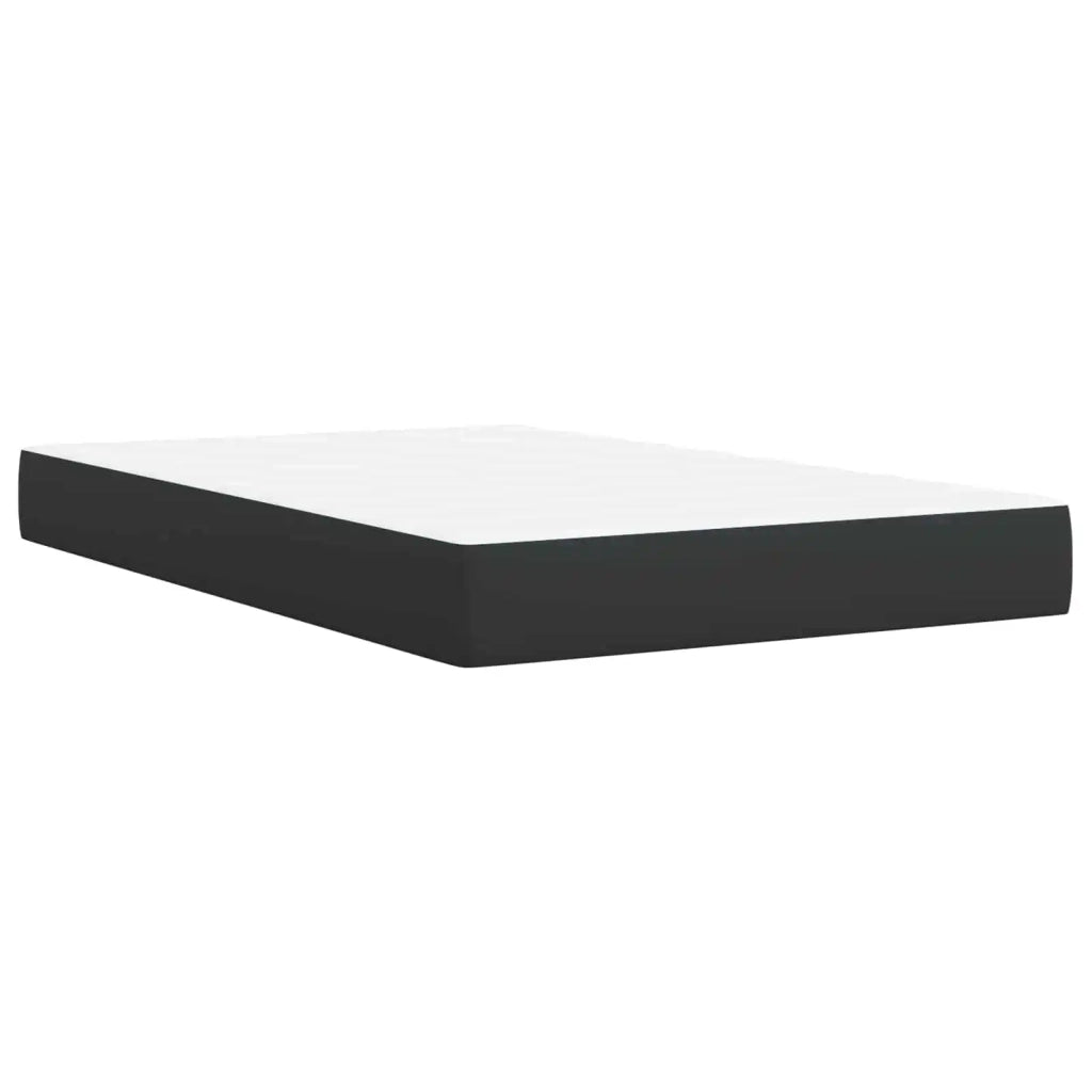 Letto box spring con materasso Nero 120 x 200 cm Tessuto 3450462