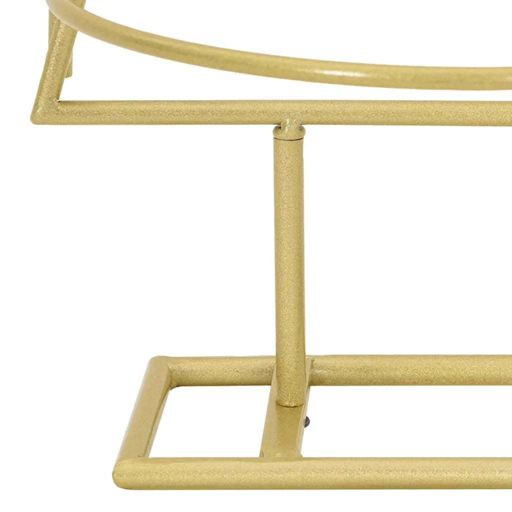 Albero di Natale | Decorazioni natalizie in metallo con supporto Oro 60 cm
