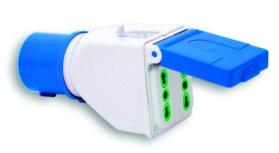 Fanton ADATTATORE INDUSTRIALE CEE 2P+T spina/2 prese 10/16 A
