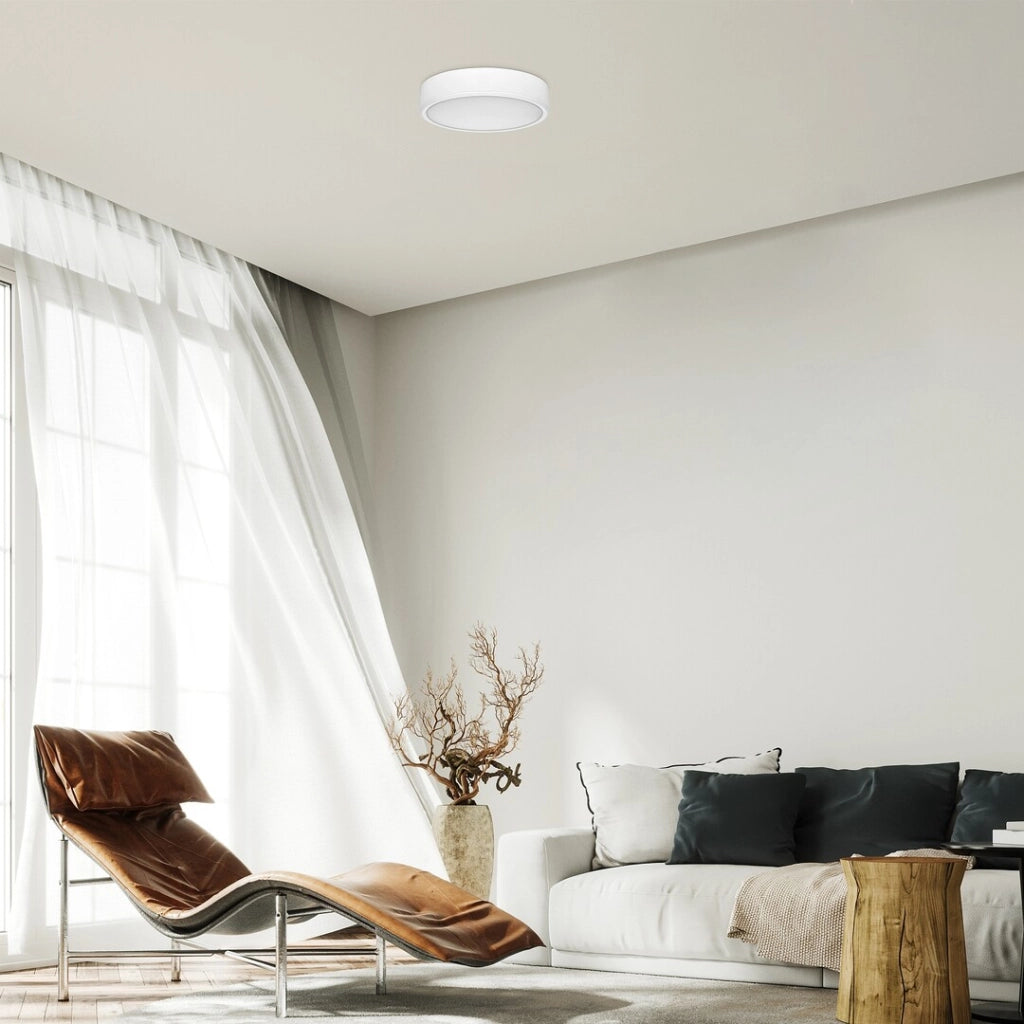 Plafoniera LED rotonda bianca Ø21,5 22W CCT Lauri Rabalux