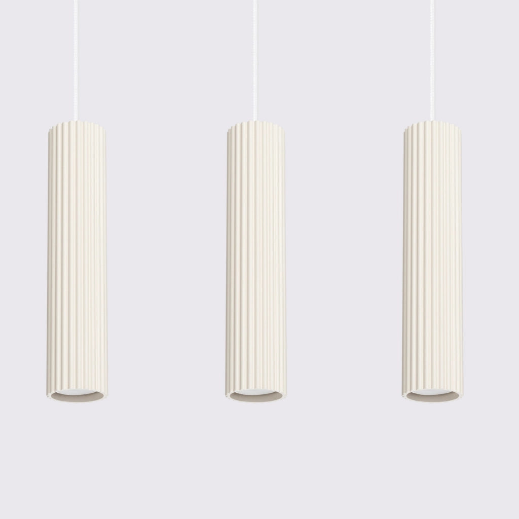 Lampada sospensione moderna beige barra 3xGU10 Gravio