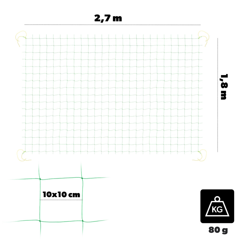 Rete KADAX per piante orticole, pomodori, cetrioli, supporto per giardino 1,8x2,7 m