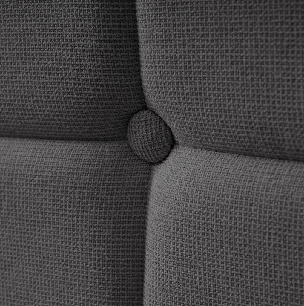 Letto matrimoniale 160x200 cm con LED; prese USB e 4 cassetti; legno grigio