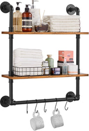 Pijpenrek Industriale 61x20cm2 per l'Archiviazione di Libri, Foto, Accessori Cucina, Asciugamani da Bagno, ecc.