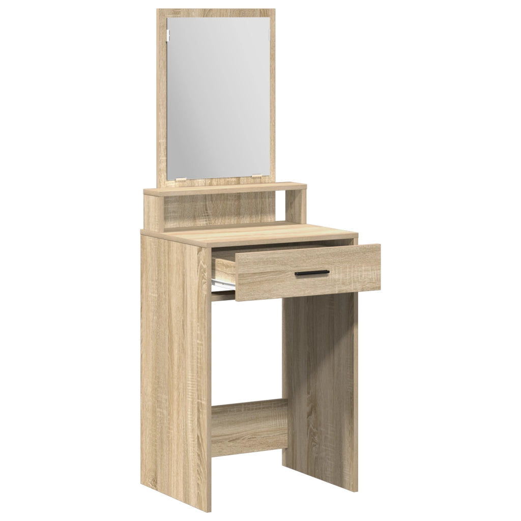 Toletta  con cassetti Rovere Sonoma 50x41x140 cm