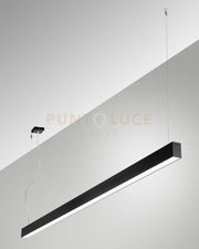 MILLET SOSPENSIONE NERA  4000K 3580LM 23W OPALE ON/OFF IP40 100CM