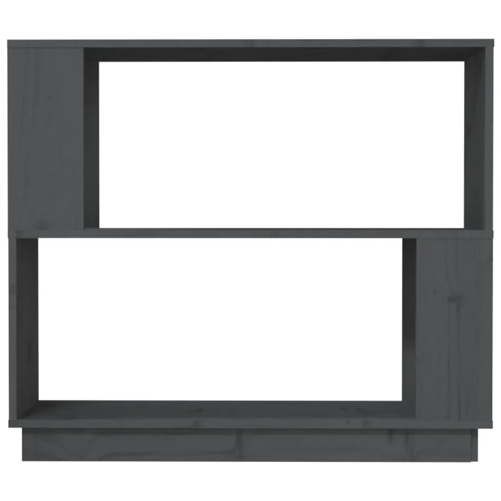 Libreria/Divisorio Grigio 80x25x70 cm in Legno Massello di Pino 814051