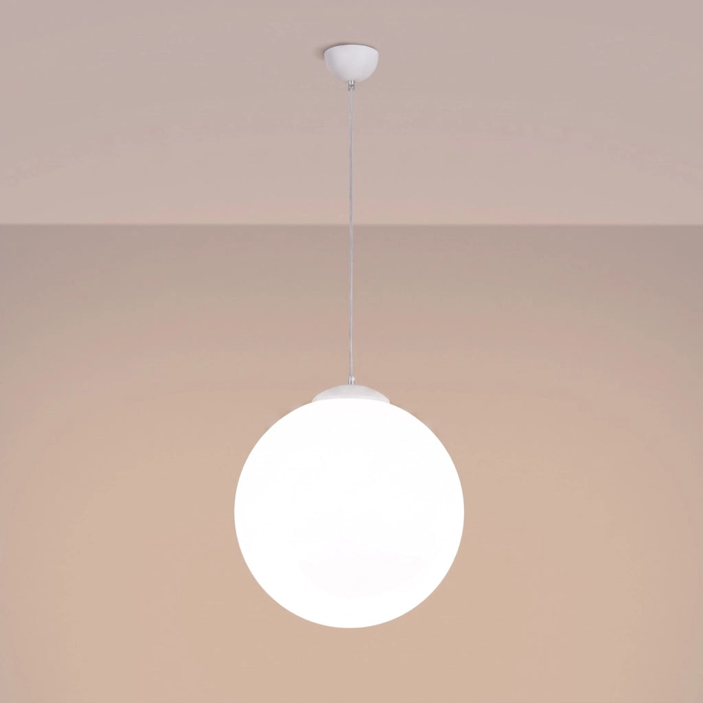 Lampada a sospensione UGO 40 bianca