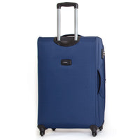 Trolley Valigia Grande Morbida in Poliestere 4 Ruote TSA Ravizzoni Matisse Blu
