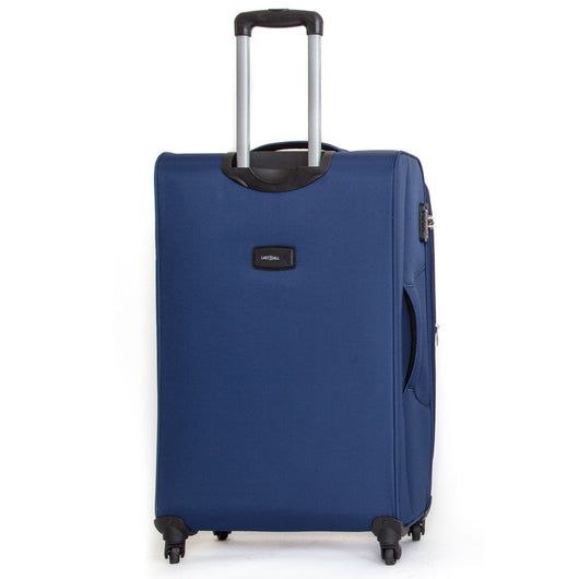 Trolley Valigia Grande Morbida in Poliestere 4 Ruote TSA Ravizzoni Matisse Blu