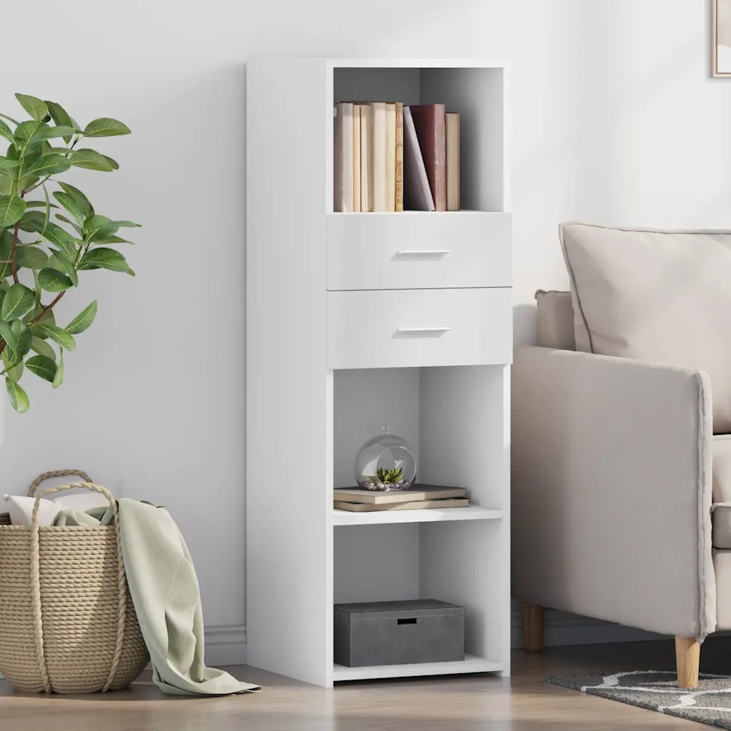Credenza | Madia | Buffet da pranzo | Armadio da pranzo Bianca 40x42,5x124 cm in Legno Multistrato