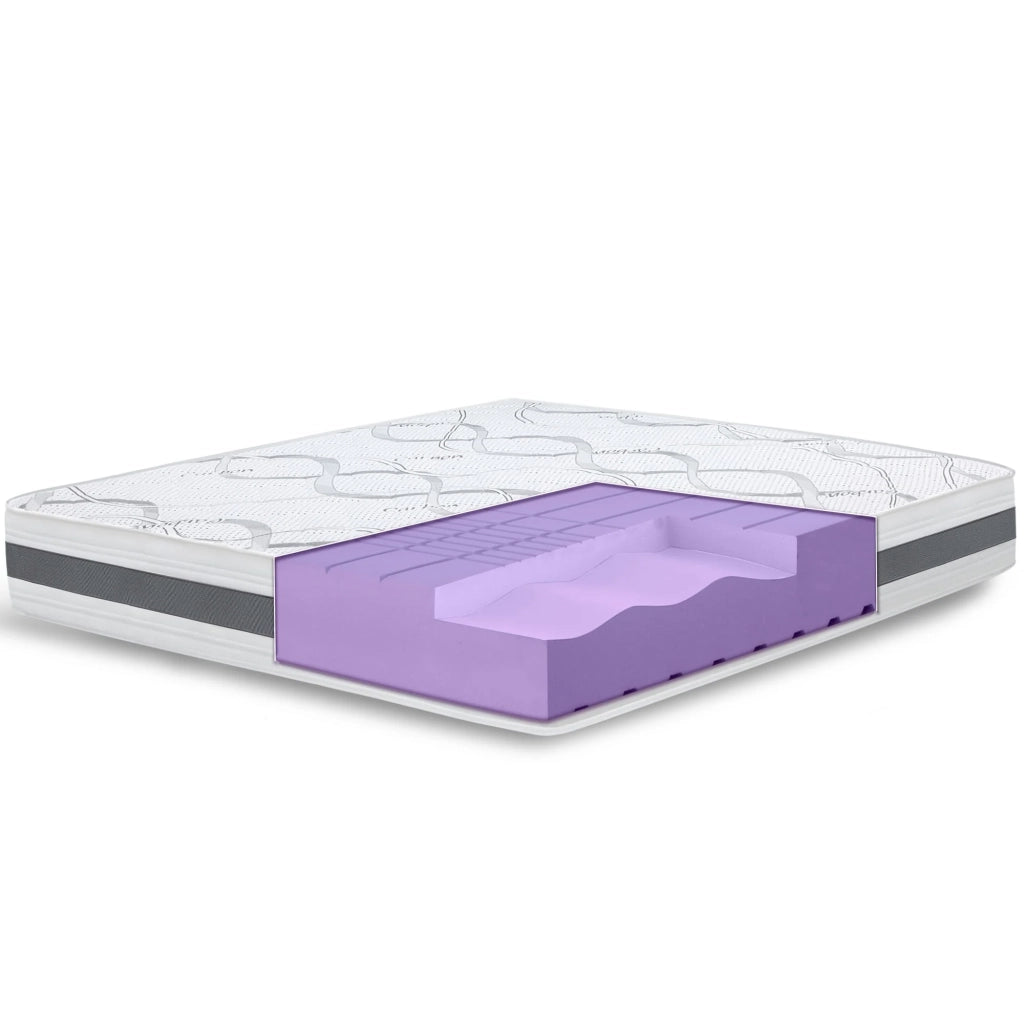 Materasso Singolo 70x180 cm a Media Rigidita' | Altezza 25 cm | Tessuto Anallergico e Traspirante | Proprieta' Ortopediche e Automodellanti | Prodotto in Italia