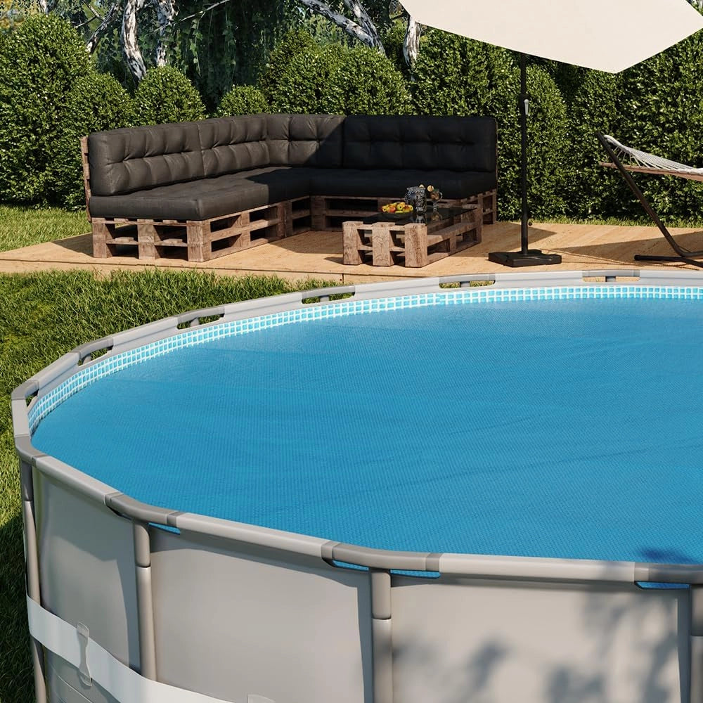 ok-living Telo Termico Piscina, Blu, 549 cm, per ridurre l’evaporazione e la dispersione di Calore