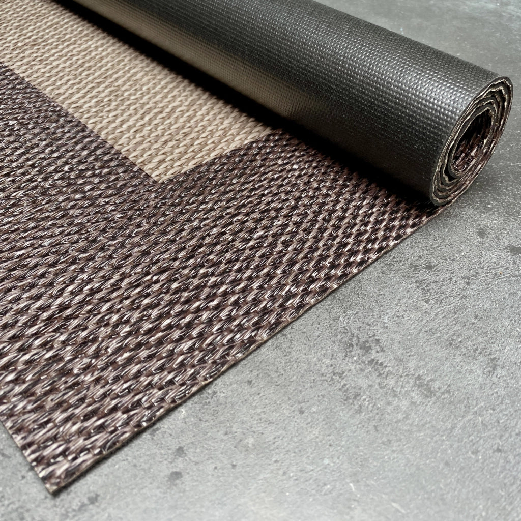 Tappeto vinilico di alta qualità beige-cioccolato 140x200