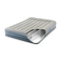 Intex 64118ND - Materasso Gonfiabile Matrimoniale Pillow Rest Mid-Rise Autogonfiante, 152x203x30 cm