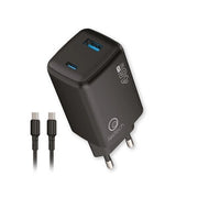 CARICATORE GAN 45W NERO USB-C/USB-A CAVO USB-C/USB-C- LOSTECH- 1,0 pz