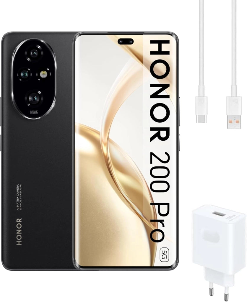 Smartphone Honor 5G, Android 14, nero
