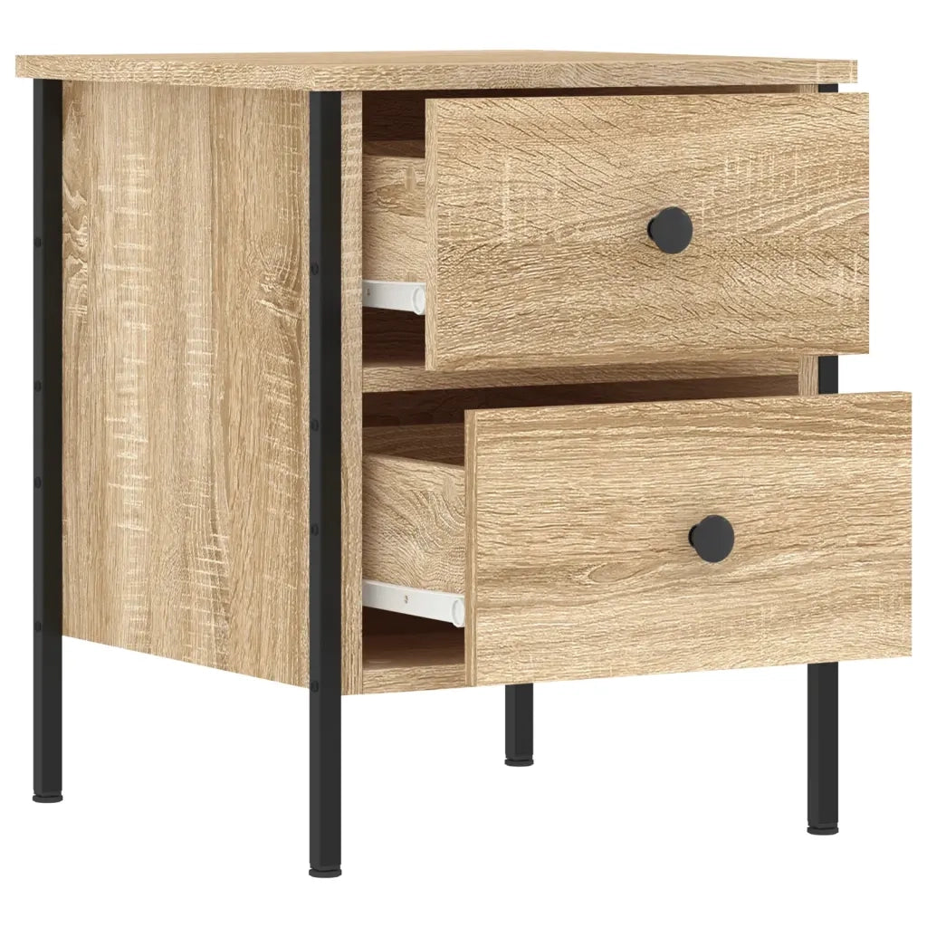 Comodino Rovere Sonoma 40x42x50 cm in Legno Multistrato 825985