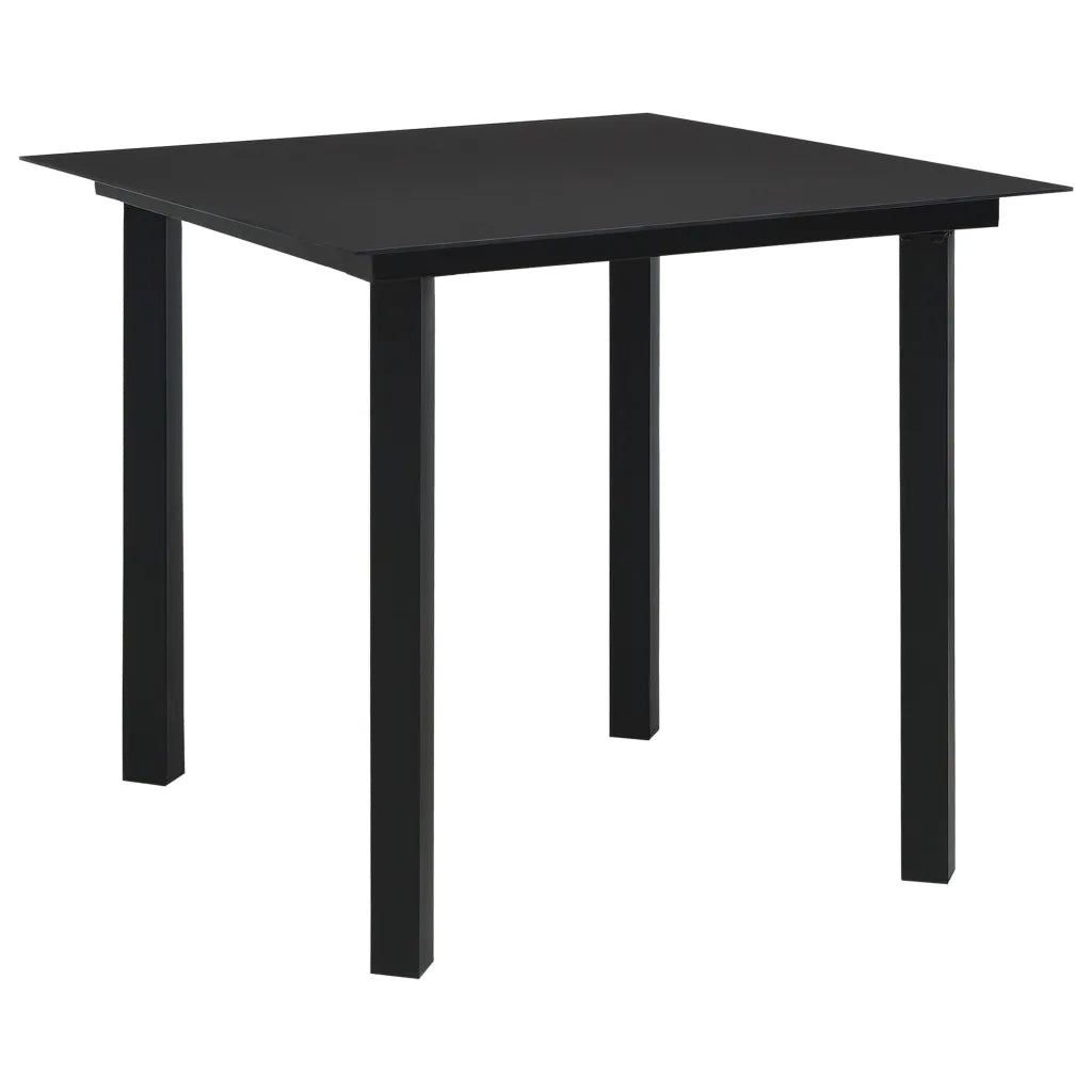 Set da Pranzo da Giardino 3 pz in Polyrattan e Vetro 3060237