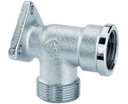 RACCORDO CURVO FEMMINA IN OTTONE CROMATO FLANGIATO 1/2 M 24X19   ARTECLIMA S.R.L.