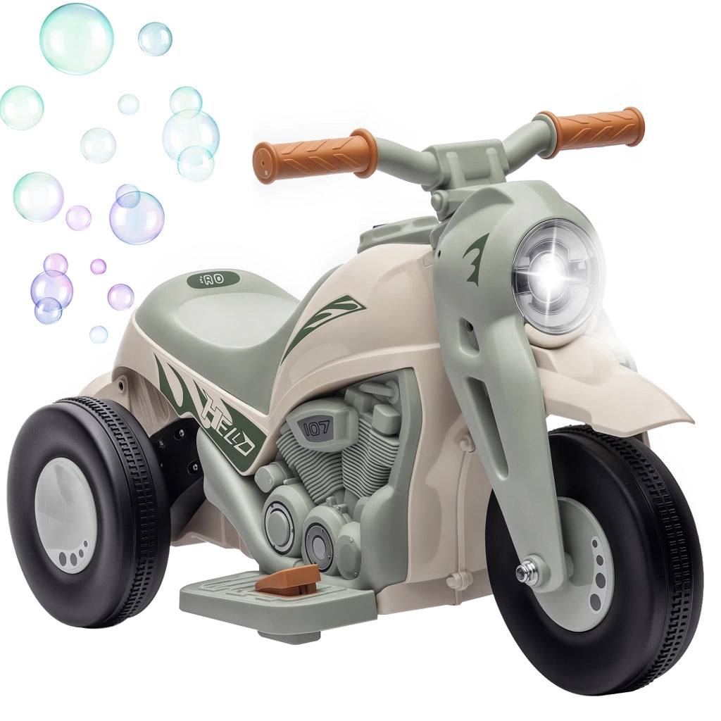 Motocicletta Elettrica per Bambini ¨C zephmum ¨C 6V con Musica e Bolle