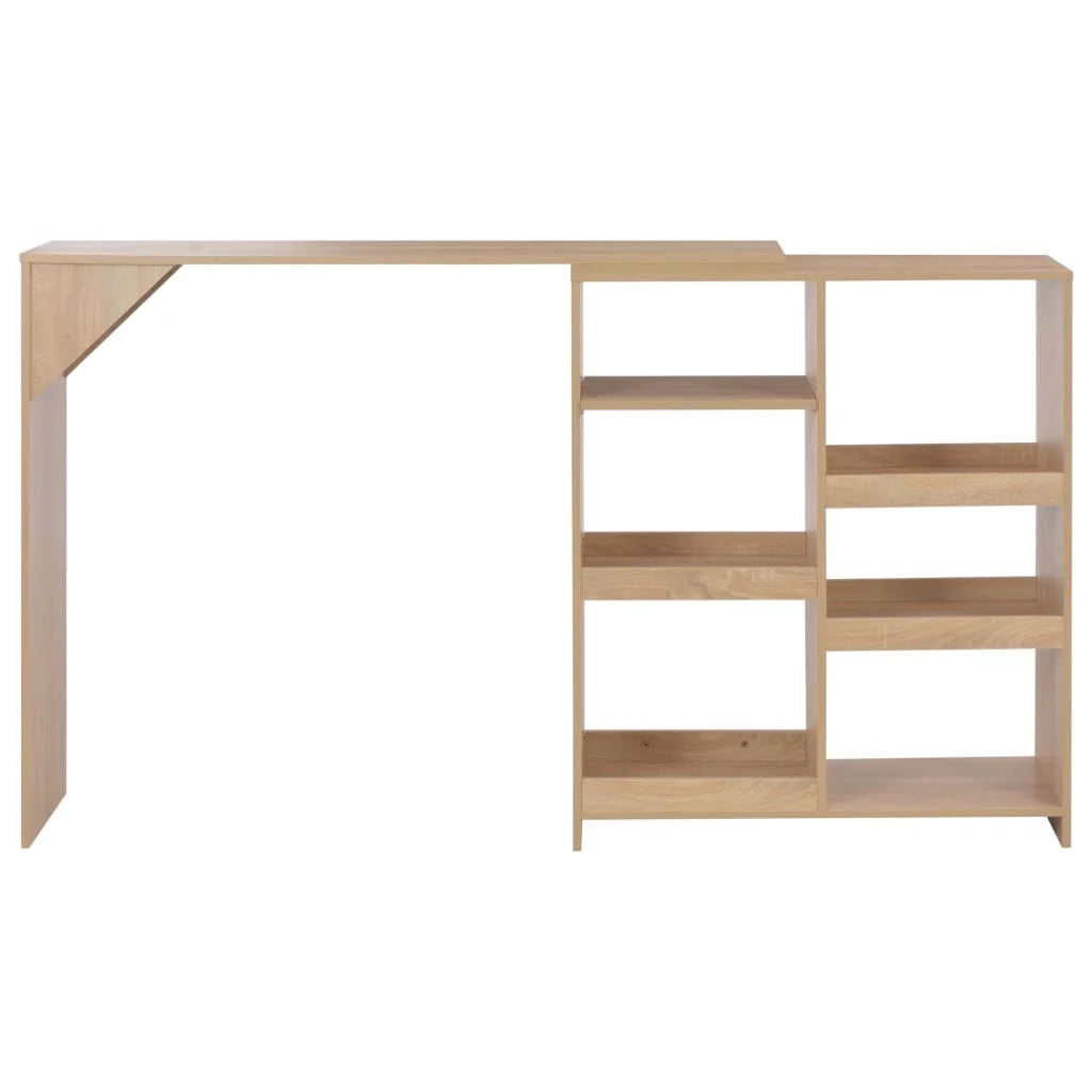 Tavolo alto da bar/bistrot con ripiano rimovibile rovere beige 138 cm 0902048