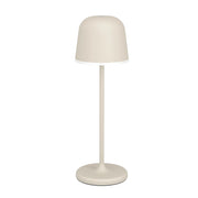 Lampade Da Tavolo Esterno Mannera Alluminio Marrone Policarbonato Bianco Led